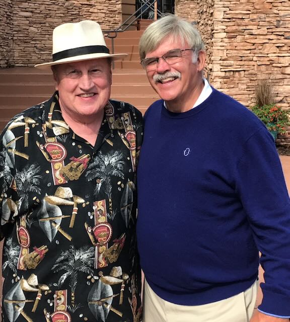 Joe with a guest